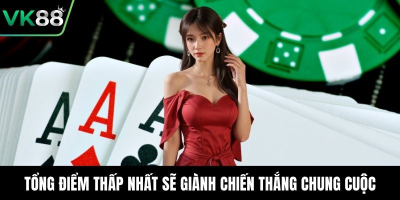 Tổng điểm thấp nhất sẽ giành chiến thắng chung cuộc
